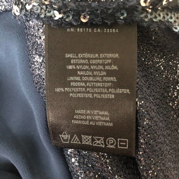 MOULINETTE Souers Anthro Blue Sequin Dress Small - Picture 11 of 12